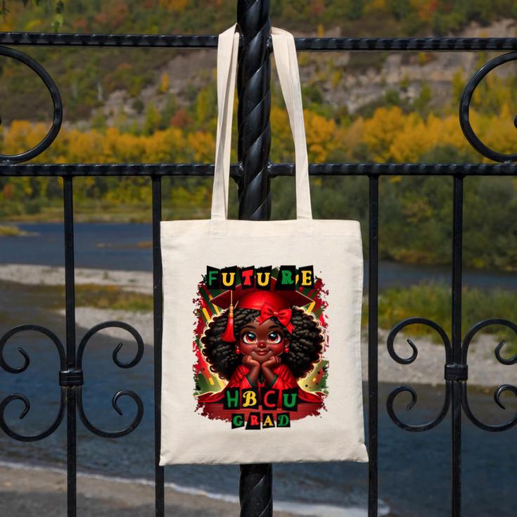 Future HBCU Grad History Girl Graduation HBCU Canvas Tote Bag