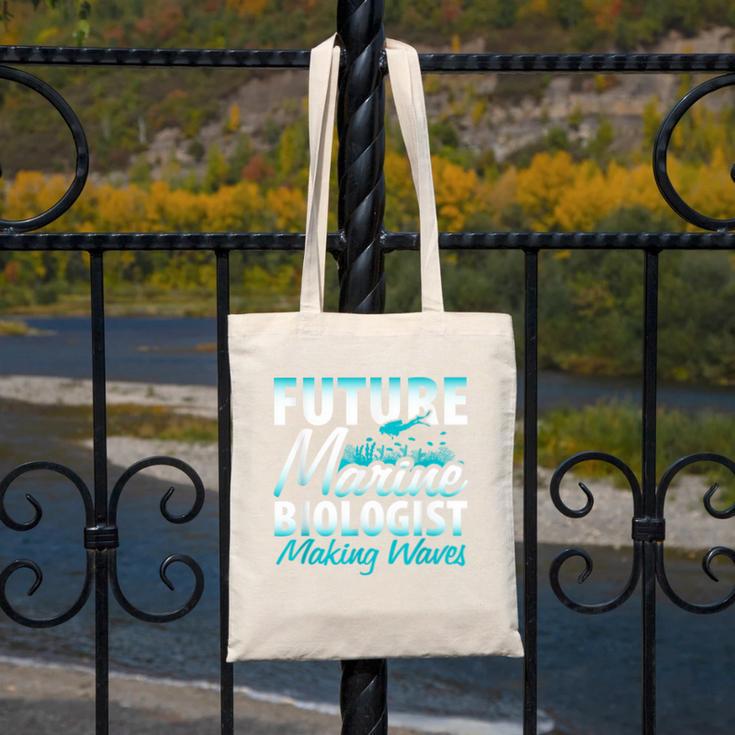 FUTURE MARINE BIOLOGIST MAKING WAVES Graduation T-Shirt Canvas Tote Bag