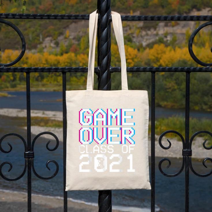 Game Over Class Of 2021 Video Games Graduation Gamer Canvas Tote Bag