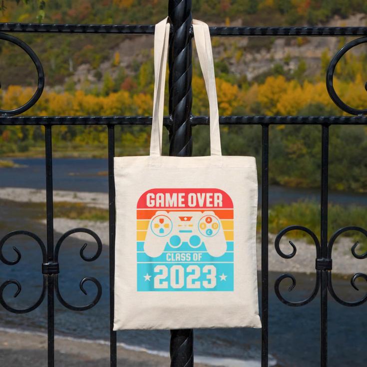 Game Over Class Of 2023 Shirt Students Graduation Canvas Tote Bag