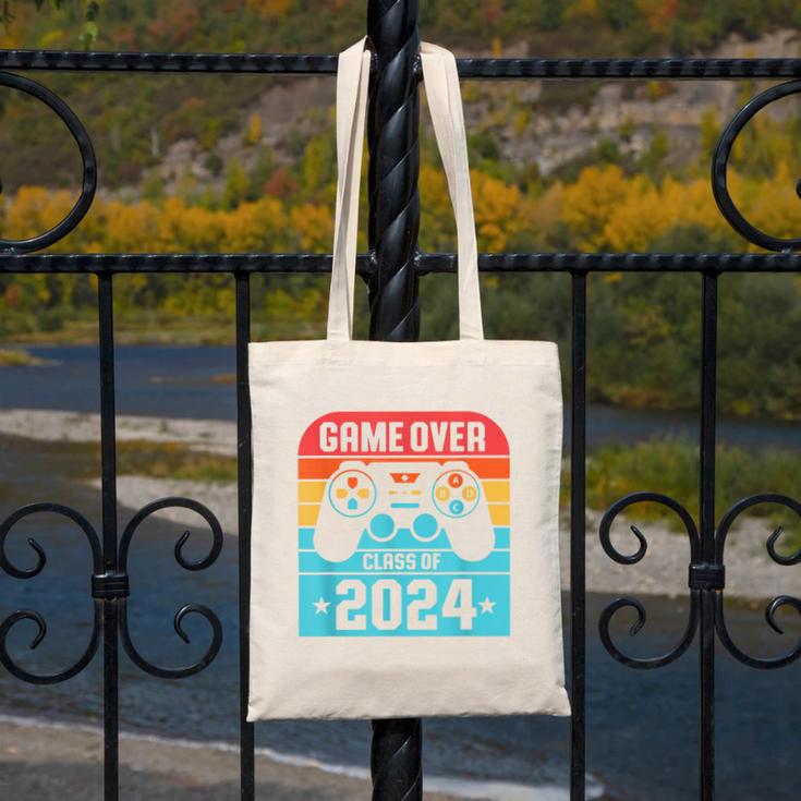 Game Over Class Of 2024 Shirt Students Graduation Canvas Tote Bag