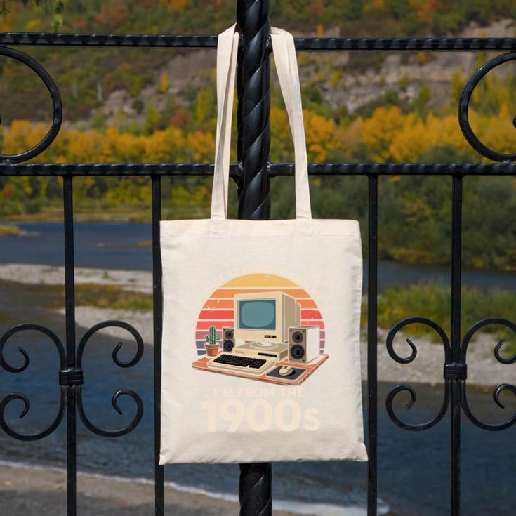 Geek Please Be Patient I'm From The 1900s Retro Computer PC Canvas Tote Bag Geek Please Be Patient I'm From The 1900s Retro Computer PC Canvas Tote Bag