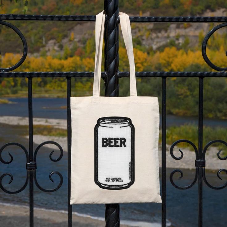 Generic Beer 1980s 80s Nostalgia Premium Tri-Blend Canvas Tote Bag