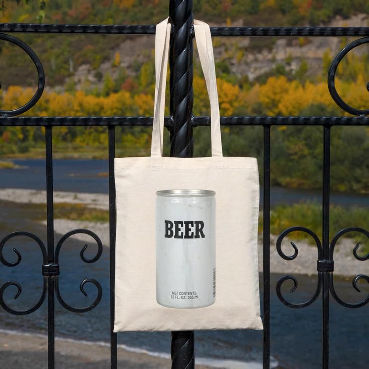 Generic Beer 1980s 80s Nostalgia Canvas Tote Bag