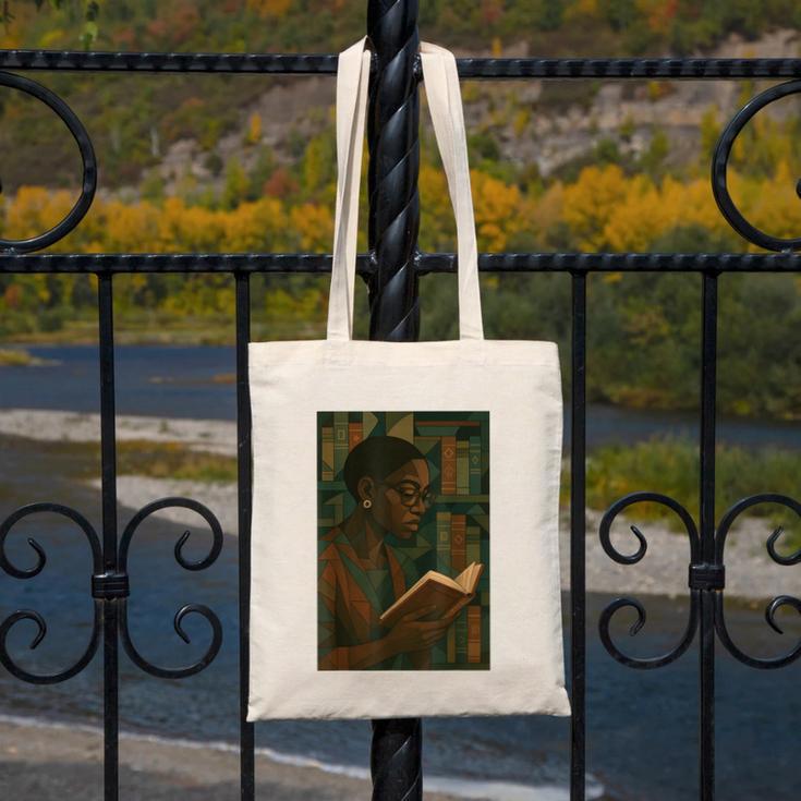 Geometric History Educated Women Teacher Book Melanin Canvas Tote Bag Geometric History Educated Women Teacher Book Melanin Canvas Tote Bag