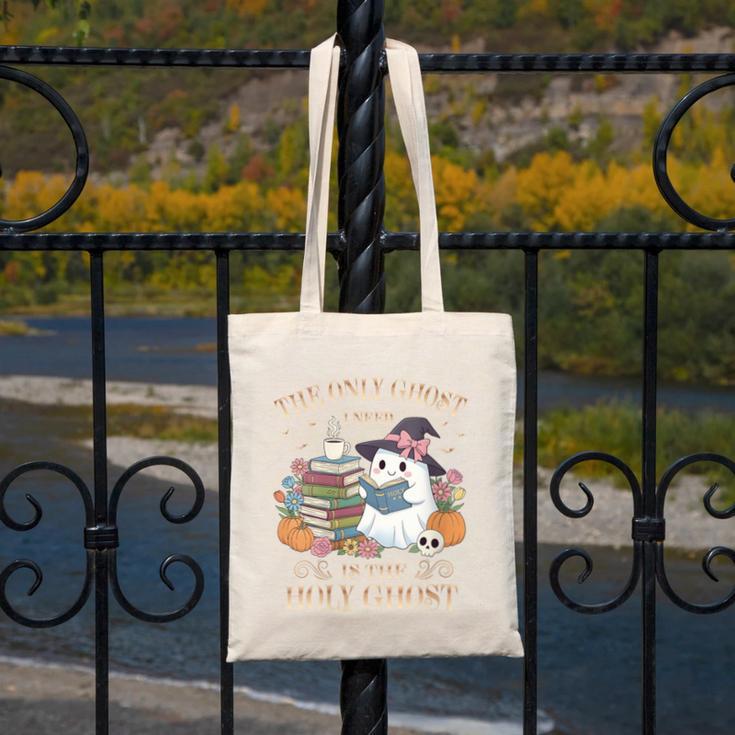 The Only Ghost I Need Is The Holy Ghost Books Reading Lovers Canvas Tote Bag