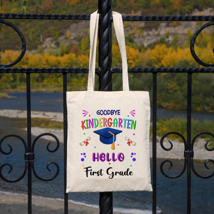 Goodbye Kindergarten Graduation Class 2025 1st Grade Kids Canvas Tote Bag