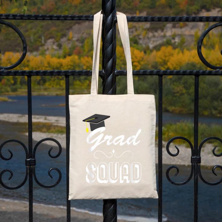 Grad Squad Cute Graduation Canvas Tote Bag
