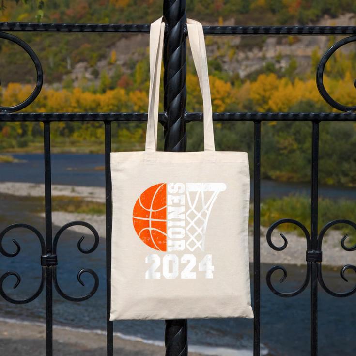 Graduate Senior Class Of 2024 Basketball Player Graduation Canvas Tote Bag
