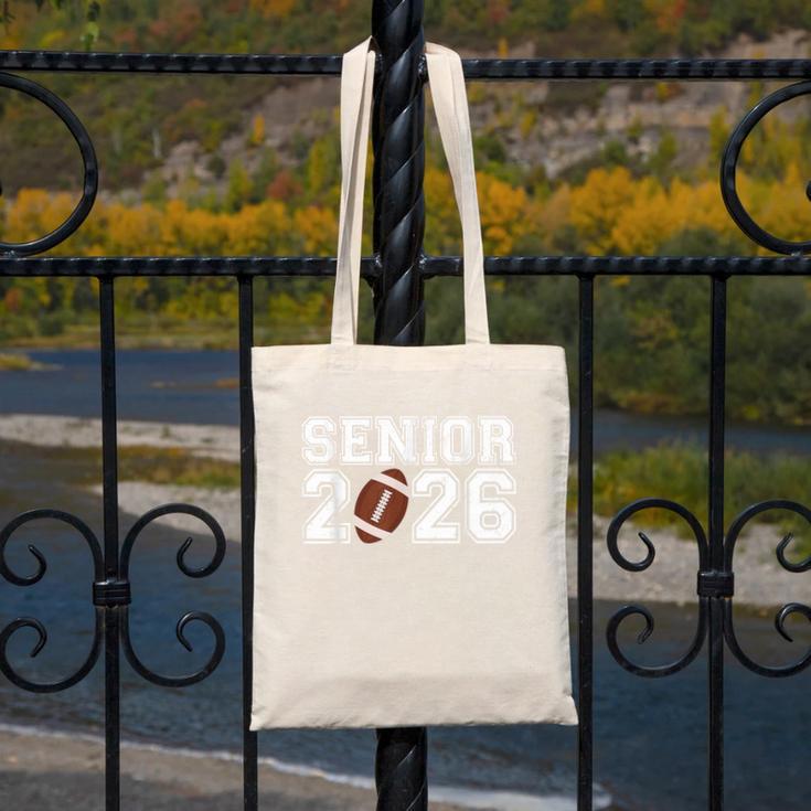 Graduate Senior Class Of 2026 Graduation American Football Canvas Tote Bag