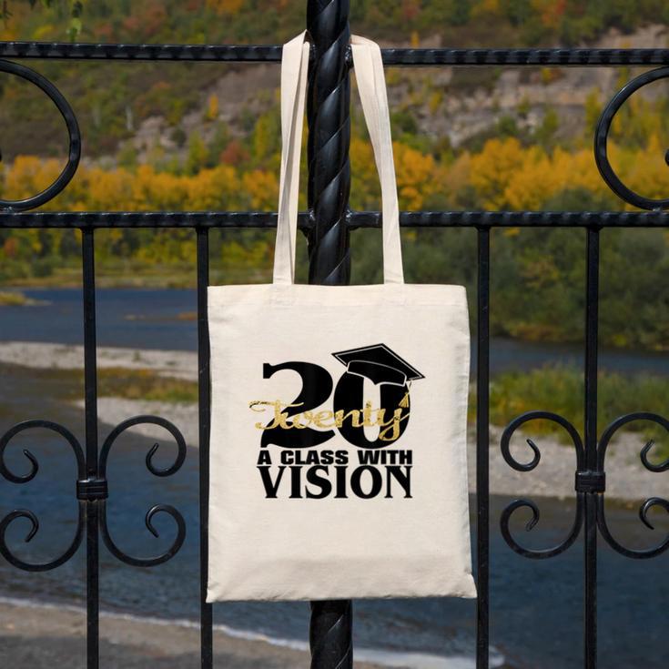 Graduation 2020 A Class With Vision Canvas Tote Bag