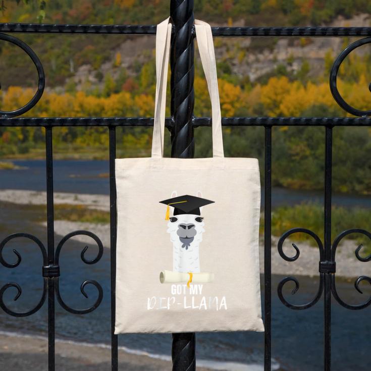Graduation For Him & Her Got My Dip-Llama Canvas Tote Bag