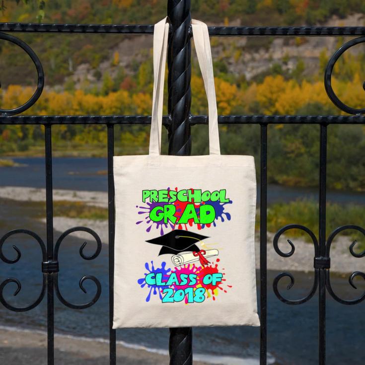 Graduation Class 2018 Cap Gown Shirt Preschool Graduate Canvas Tote Bag