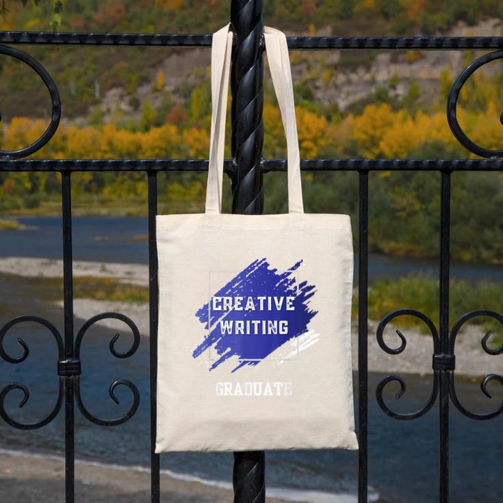 Graduation Graduated Creative Writing Degree University Canvas Tote Bag