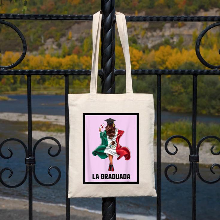 Graduation Latina Educated La Graduada Mexican Bingo Card Canvas Tote Bag