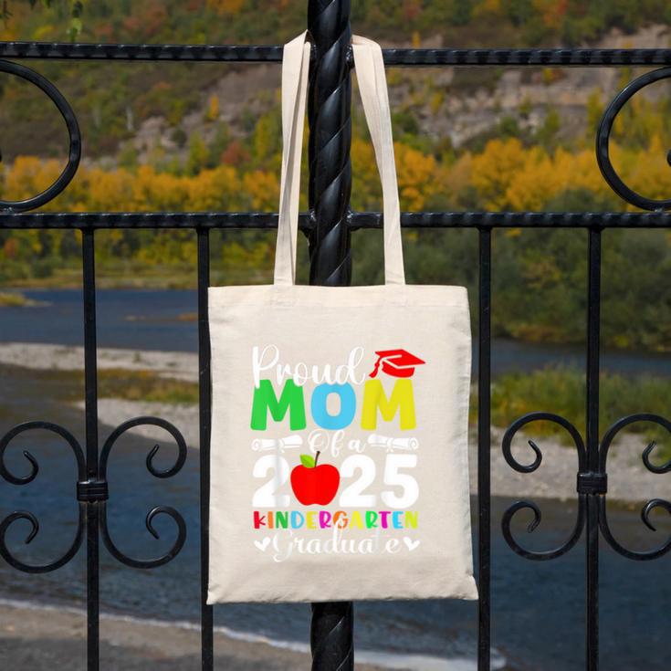 Graduation Proud Mom Of 2025 Kindergarten Graduate Canvas Tote Bag
