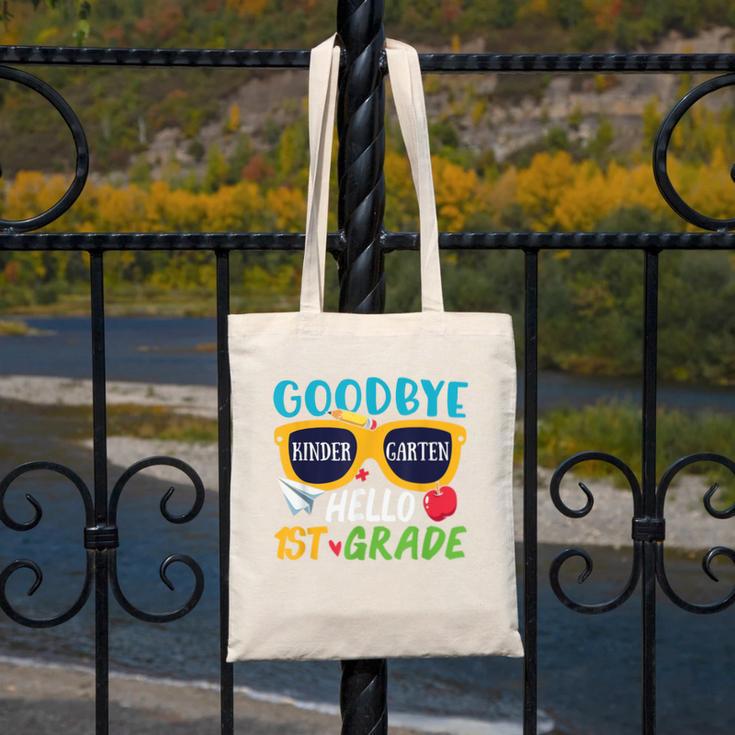Graduation Shirt Goodbye Kindergarten Hello 1st Grade School Canvas Tote Bag