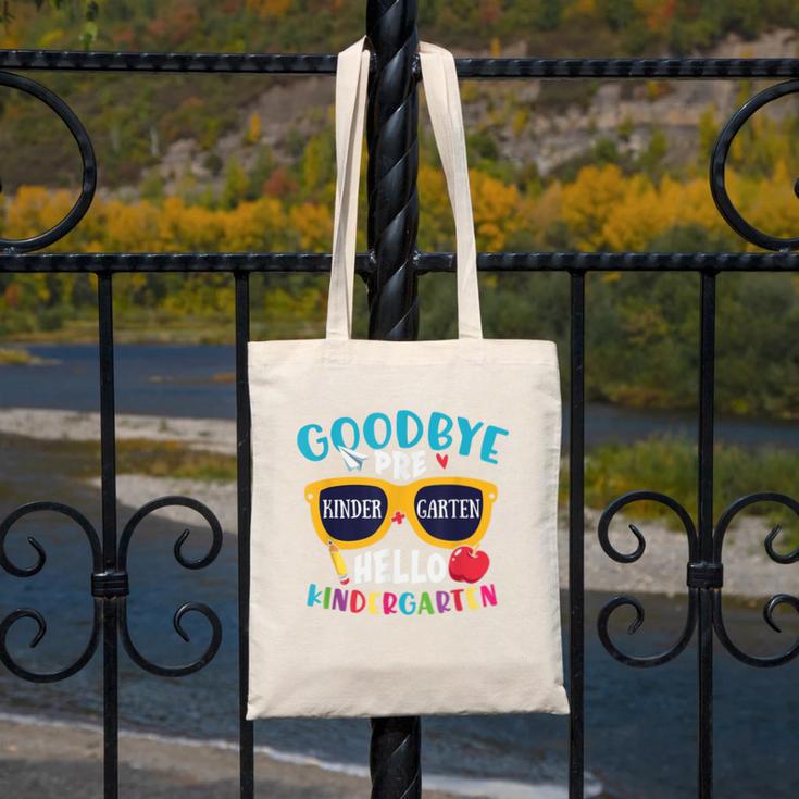 Graduation Shirt Goodbye PreK Hello Kindergarten School Canvas Tote Bag