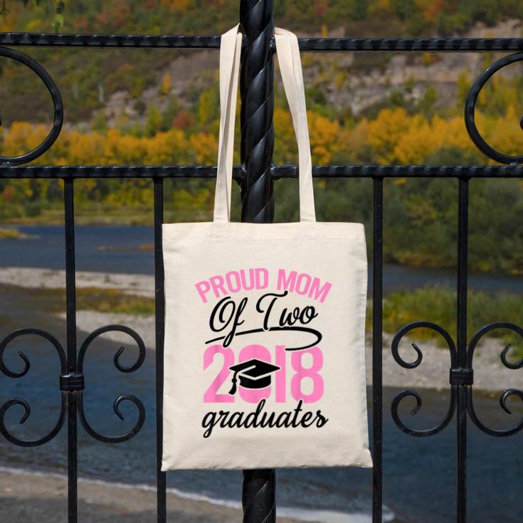 Graduation Shirt For Mom With Twins Proud Mom Of Two Canvas Tote Bag