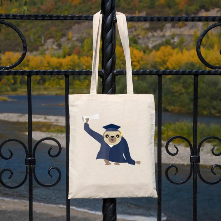 Graduation Sloth Lover T-Shirt Class Of 2019 Canvas Tote Bag