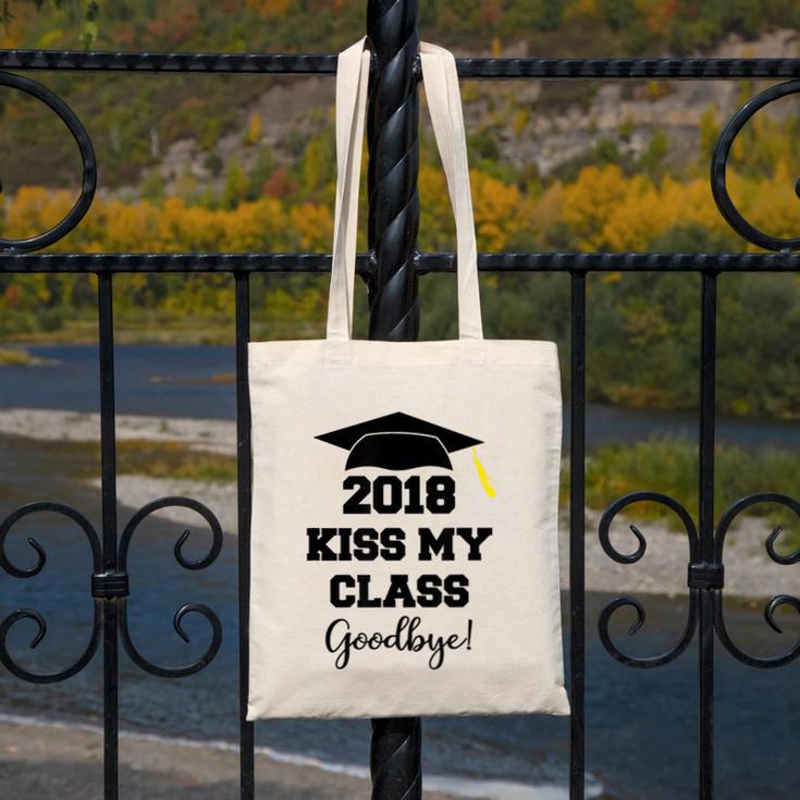 GraduationShirt Kiss My Class 2018 Goodbye Canvas Tote Bag