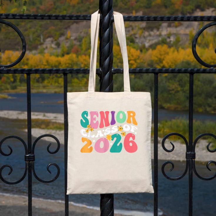 Groovy Senior Class Of 2026 My Last First Day Graduation 26 Canvas Tote Bag