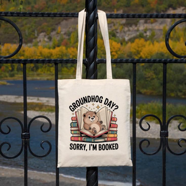 Groundhog Day Librarian Book Lover Reader Library Canvas Tote Bag