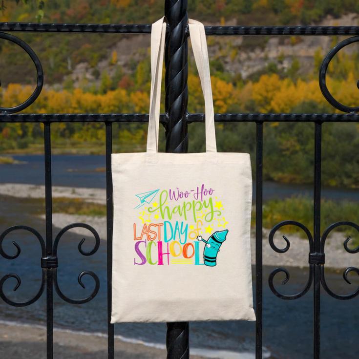 Happy Last Day Of School Student Teacher Graduation Canvas Tote Bag