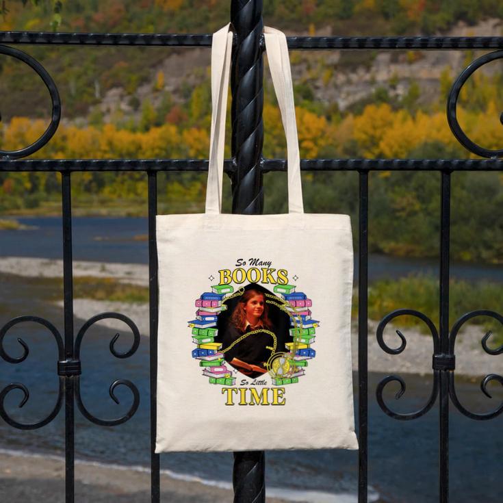 Harry Potter Hermione So Many Books So Little Time Portrait Canvas Tote Bag