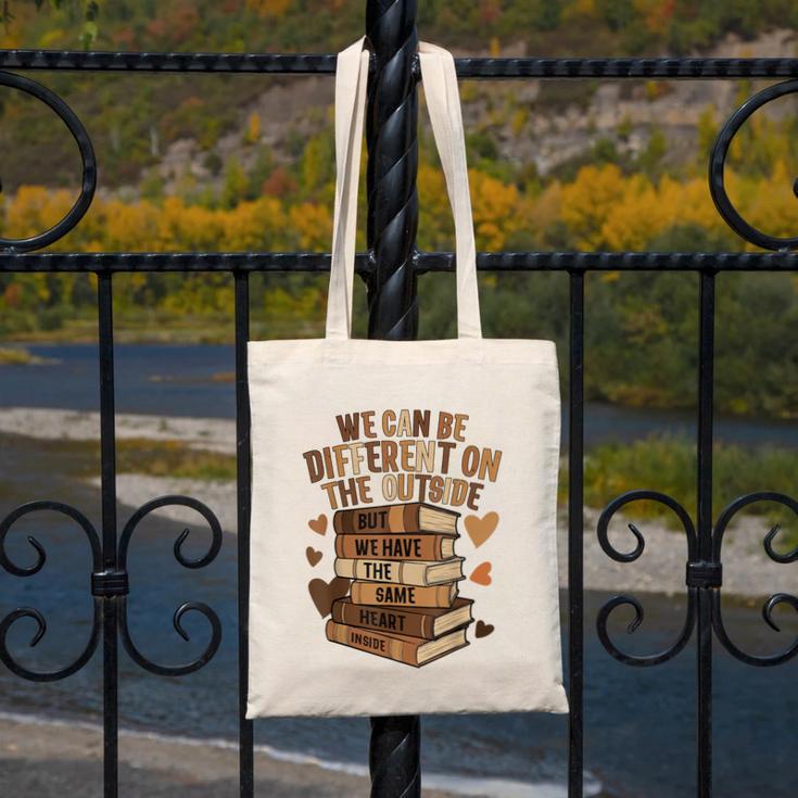 We Have The Same Heart History Month Book Lover Women Canvas Tote Bag