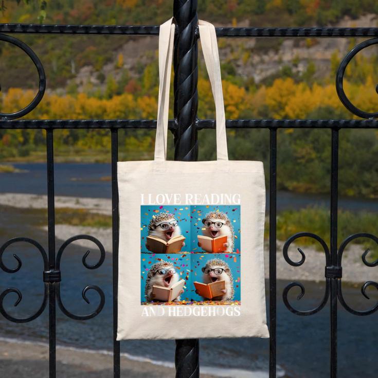 Hedgehog Love Reading And Hedgehogs Child Book Lover Canvas Tote Bag Hedgehog Love Reading And Hedgehogs Child Book Lover Canvas Tote Bag