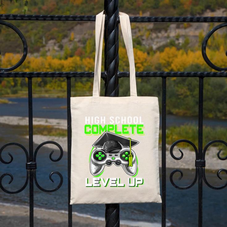 High School Level Complete Class Of 2024 Graduation Canvas Tote Bag