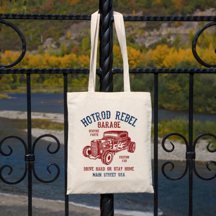 Hotrod Rebel Automotive Nostalgia Old Car Distressed Canvas Tote Bag Hotrod Rebel Automotive Nostalgia Old Car Distressed Canvas Tote Bag