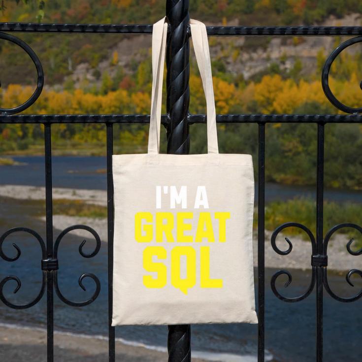 I'm A Great SQL Introvert Saying Inbound Marketing Premium Tri-Blend Canvas Tote Bag
