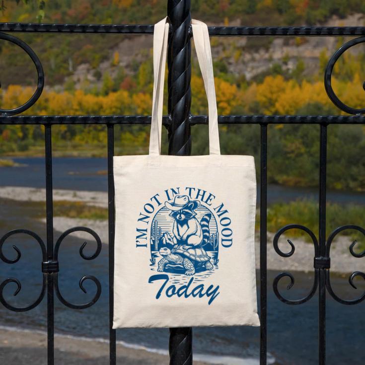 I’m Not In The Mood Today Anti-Social Moody Introvert Humor Canvas Tote Bag I’m Not In The Mood Today Anti-Social Moody Introvert Humor Canvas Tote Bag