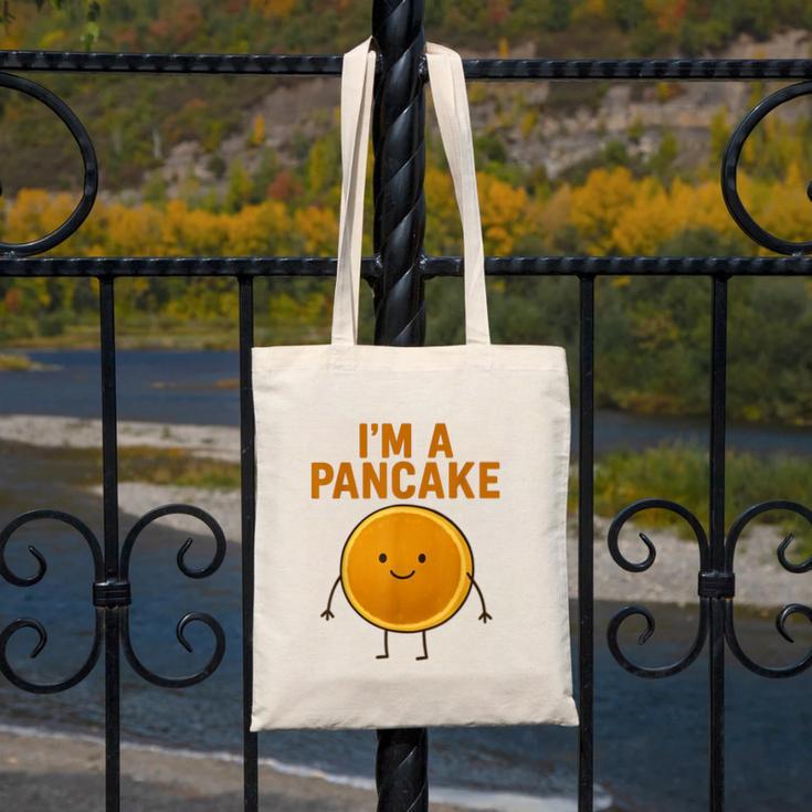 I’m a Pancake Meme For Nostalgia And Sci-Fi Fan Canvas Tote Bag I’m a Pancake Meme For Nostalgia And Sci-Fi Fan Canvas Tote Bag