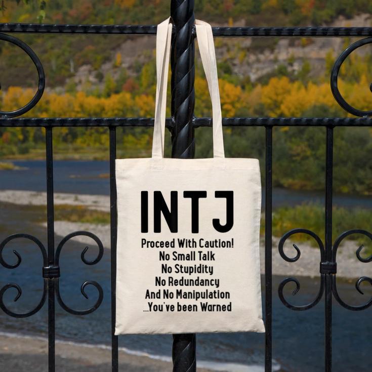 INTJ Rules Architect Personality Type Introvert Canvas Tote Bag