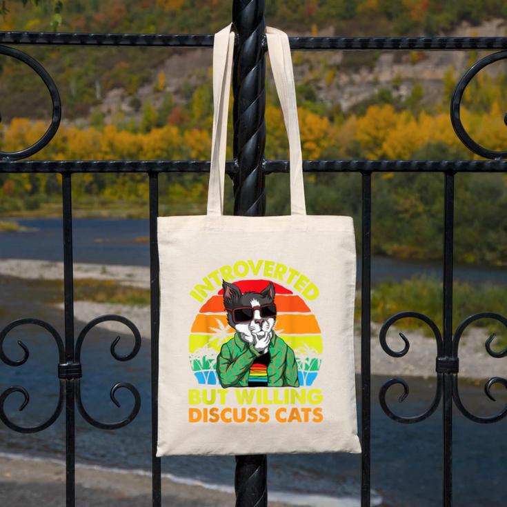 Introvert Cats Sarcasm Cat Lover Introverts Canvas Tote Bag Introvert Cats Sarcasm Cat Lover Introverts Canvas Tote Bag