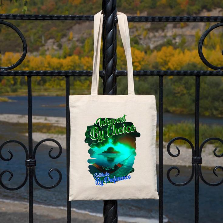 Introvert Choice Solitude By Preference Canvas Tote Bag Introvert Choice Solitude By Preference Canvas Tote Bag