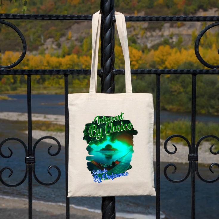 Introvert Choice Solitude By Preference Canvas Tote Bag Introvert Choice Solitude By Preference Canvas Tote Bag