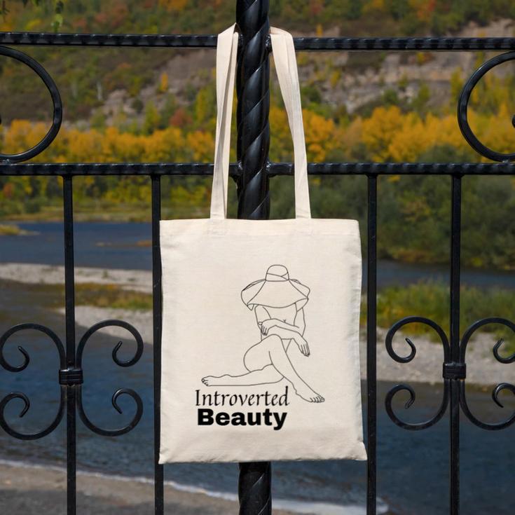 Introvert Health Aware Acceptance Beauty Art Canvas Tote Bag Introvert Health Aware Acceptance Beauty Art Canvas Tote Bag