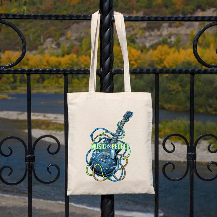 Introvert Music Lover Electric Guitar Rock Canvas Tote Bag Introvert Music Lover Electric Guitar Rock Canvas Tote Bag