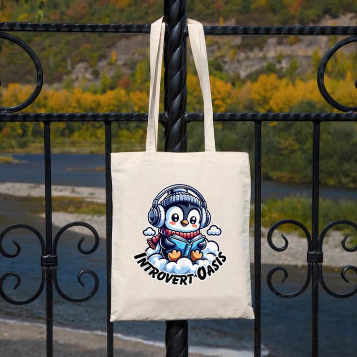 Introvert Oasis Canvas Tote Bag