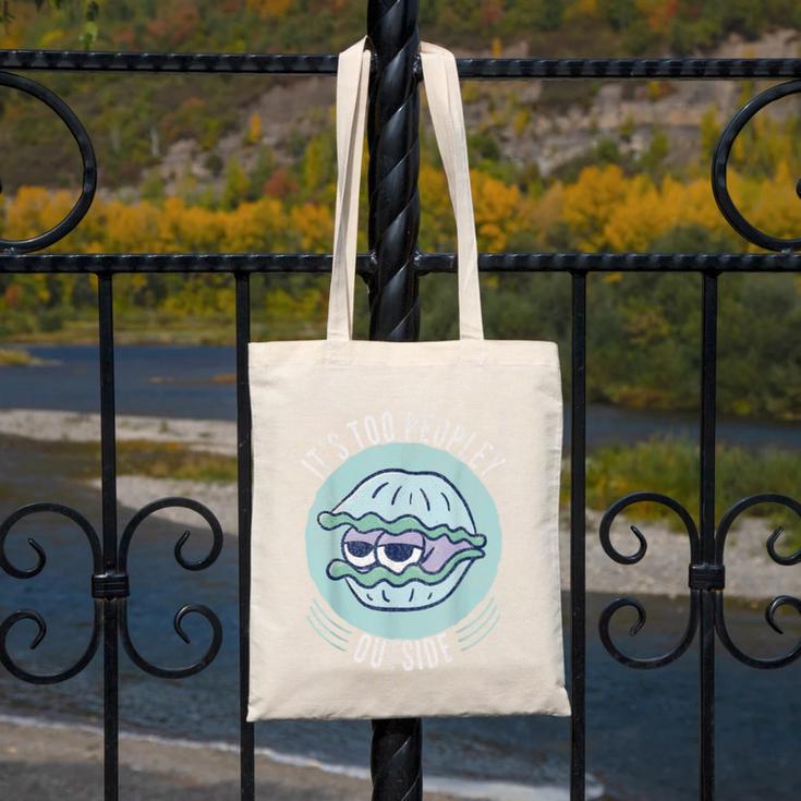 Introvert Too Peopley Anti-Social Shy Person Canvas Tote Bag