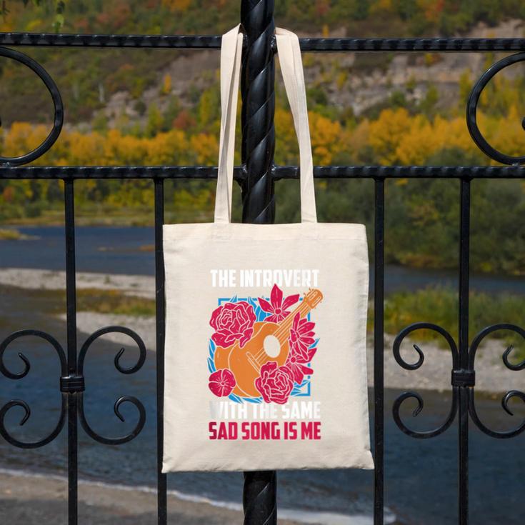 Introvert Singers Singing Sad Song Classical Music Lovers Canvas Tote Bag