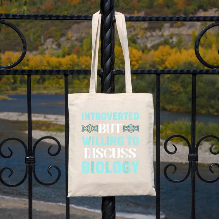 Introverted Biology Science Biologist Introverts Canvas Tote Bag Introverted Biology Science Biologist Introverts Canvas Tote Bag