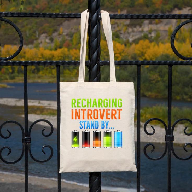 Introverted Recharging Introvert Saying Sarcasm Canvas Tote Bag Introverted Recharging Introvert Saying Sarcasm Canvas Tote Bag