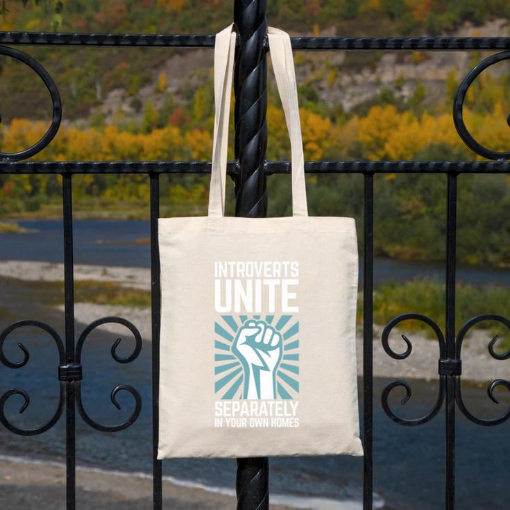 Introverts Unite Separately In Your Own Homes Shirt Premium Tri-Blend Canvas Tote Bag Introverts Unite Separately In Your Own Homes Shirt Premium Tri-Blend Canvas Tote Bag