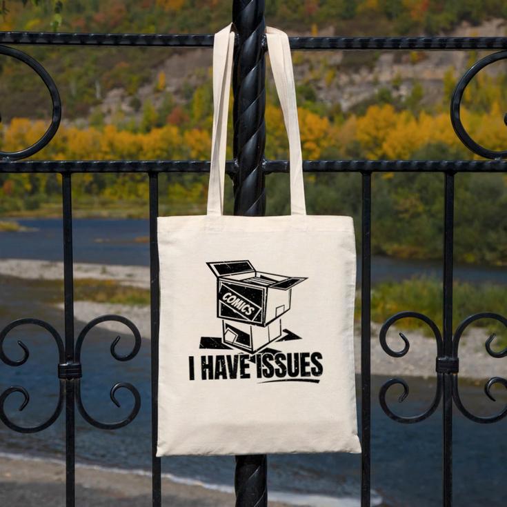 I Have Issues – Comic Book Collector Canvas Tote Bag