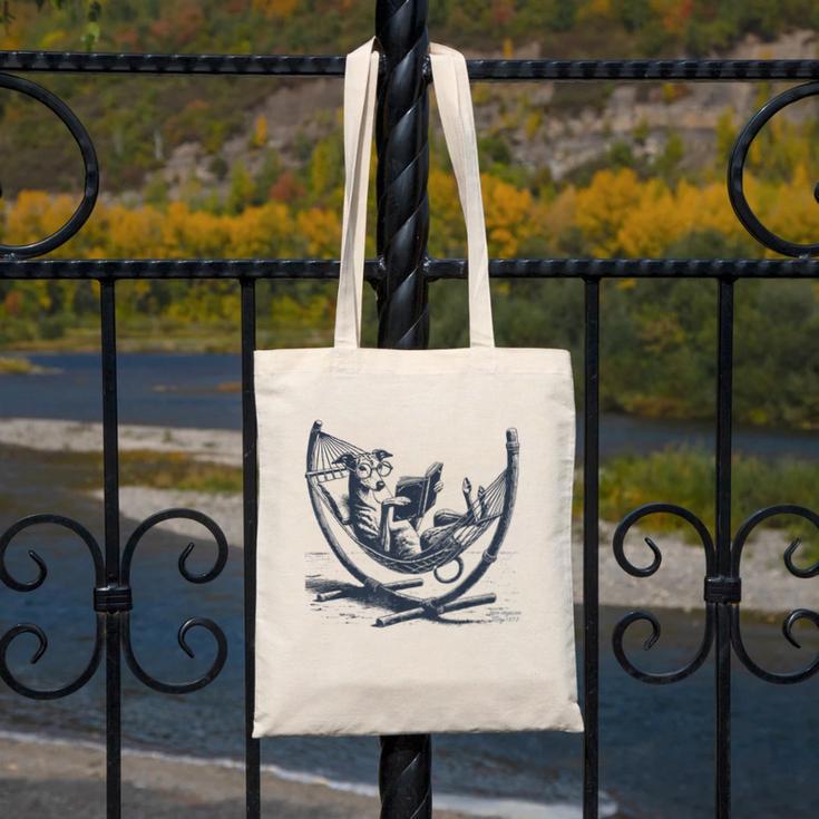 Italian Greyhound Whippet Dog Reading Book Hammock Iggy Mom Canvas Tote Bag Italian Greyhound Whippet Dog Reading Book Hammock Iggy Mom Canvas Tote Bag